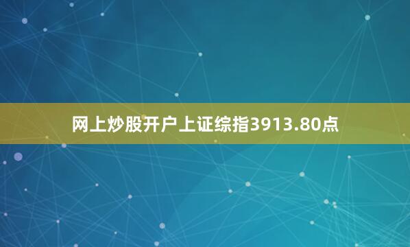 网上炒股开户上证综指3913.80点